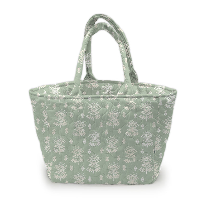Erin and Ben Co. Clover Sage Quilted Handbag