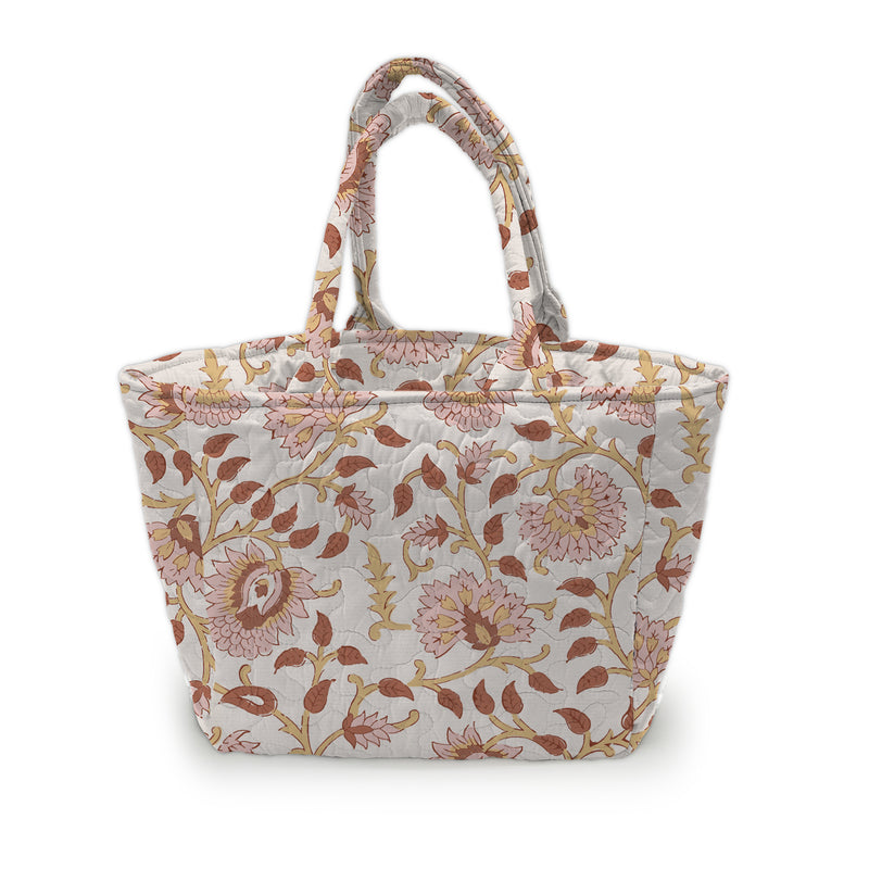 Erin and Ben Co. Heritage Scroll Rose Quilted Handbag