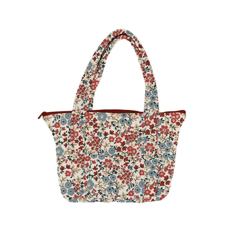 Lismont Floral Americana Zipper Tote Bag