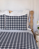 Remi Plaid Navy Quilt