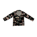 Retro Cowboy Black Quilted Snap Jacket