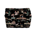 Retro Cowboy Black Makeup Bag