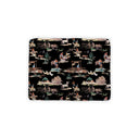 Retro Cowboy Black Quilted Pet Bed