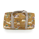 Retro Cowboy Gold Quilted Weekender Duffle Bag