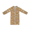 Retro Cowboy Gold Quilted Duster