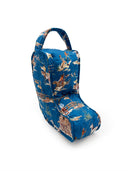 Retro Cowboy Peacock Quilted Boot Bag