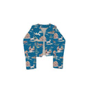 Retro Cowboy Peacock Cropped Jacket