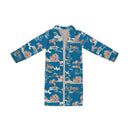Retro Cowboy Peacock Quilted Duster