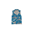 Retro Cowboy Peacock Quilted Ruby Vest
