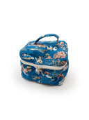 Retro Cowboy Peacock Quilted Travel Case