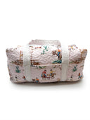 Retro Cowboy Pink Quilted Weekender Duffle Bag