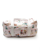 Retro Cowboy Pink Quilted Weekender Duffle Bag