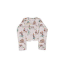 Retro Cowboy Pink Cropped Jacket