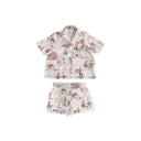 Retro Cowboy Pink Shorty Pajama Set