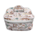 Retro Cowboy Pink Quilted Travel Case