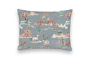Retro Cowboy Slate Linen Quilt