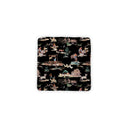 Retro Cowboy Black Quilted Pet Bed