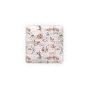Retro Cowboy Pink Quilted Pet Bed