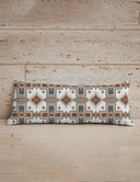 Rhodes Neutral Quilted Oblong 14" x33" Pillow