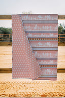 Riata Stripe Pink Quilt