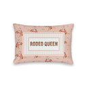 "Rodeo Queen" Rose Quilted Mini Pillow 8" x 12"