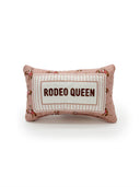 "Rodeo Queen" Rose Quilted Mini Pillow 8" x 12"