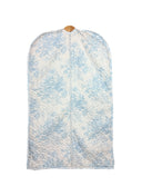 Rose Toile Blue Quilted Garment Bag