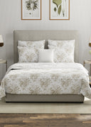 Rose Toile Linen Quilt