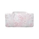 Rose Toile Pink Quilted Weekender Duffle Bag