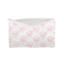 Rose Toile Pink Quilted Makeup Bag