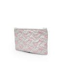Rose Toile Pink Quilted Makeup Bag