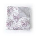 Rose Toile Purple Baby Blanket