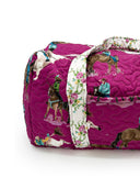 Roselynn Berry Quilted Weekender Duffle Bag