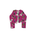 Roselynn Berry Cropped Quilted Jacket