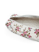 Rosey Floral White Quilted Hot Tools Bag