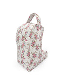 Rosey Floral White Quilted Boot Bag
