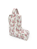 Rosey Floral White Quilted Boot Bag