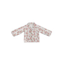 Rosey Floral White Youth Quilted Snap Jacket