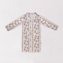 Rosey Floral White Quilted Duster