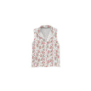 Rosey Floral White Quilted Ruby Vest