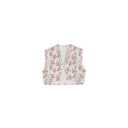 Rosey Floral White Quilted Tara Vest