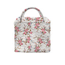 Rosey Floral White Quilted Handbag