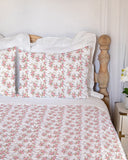 Rosey Floral White Quilt