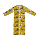 Roselynn Mustard Quilted Maxi Coat *Web Exclusive*