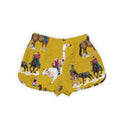 Roselynn Mustard Quilted Scallop Shorts *Web Exclusive*