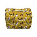 Roselynn Mustard Quilted Makeup Bag