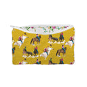 Roselynn Mustard Quilted Makeup Bag