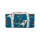 Roselynn Peacock Quilted Weekender Duffle Bag