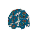 Roselynn Peacock Quilted Bomber Jacket *Web Exclusive*