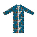 Roselynn Peacock Quilted Maxi Coat *Web Exclusive*